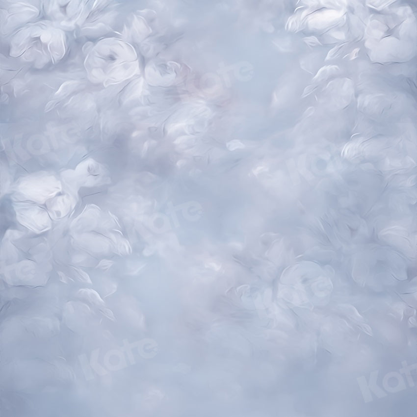 Kate Blue Abstract Backdrop Floral Fine Art Designed by Uta Mueller Photography - Kate Backdrop AU