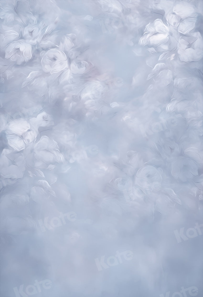 Kate Blue Abstract Backdrop Floral Fine Art Designed by Uta Mueller Photography - Kate Backdrop AU