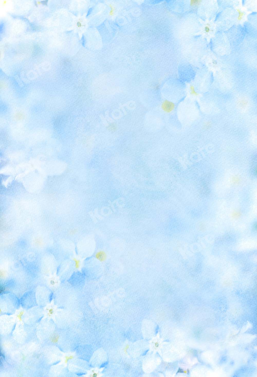 Kate Blue Summer Floral Backdrop Texture Designed by Kate Image