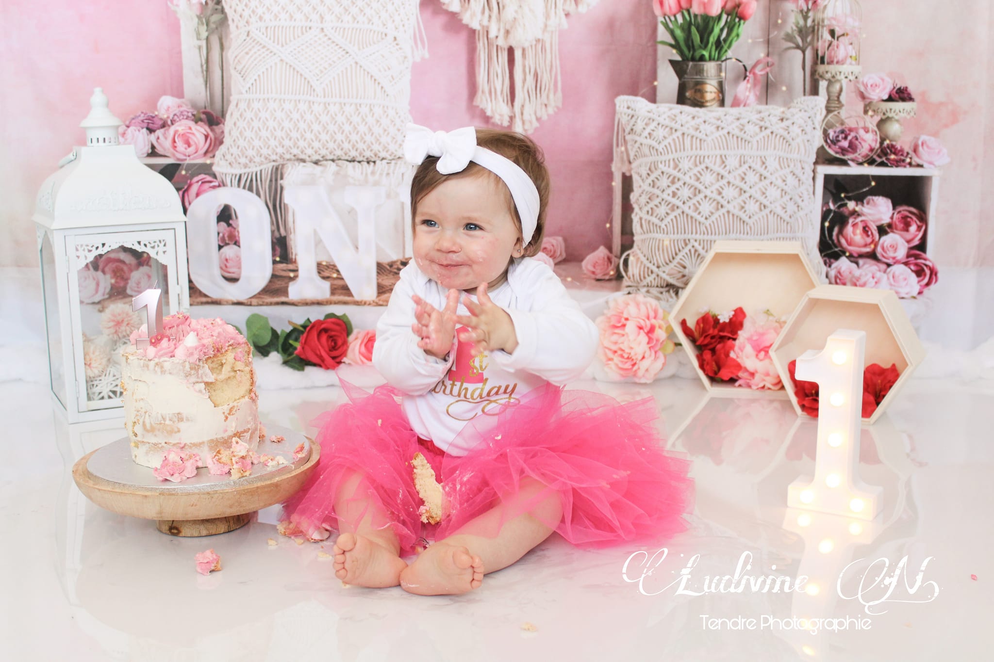 Kate Boho Flowers Backdrop Birthday Designed by Emetselch - Kate Backdrop AU