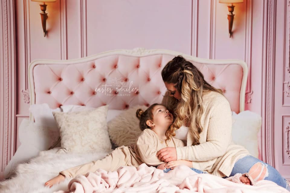 Kate Boudoir Pink Headboard Pink Wall Backdrop Designed by Chain Photography - Kate Backdrop AU