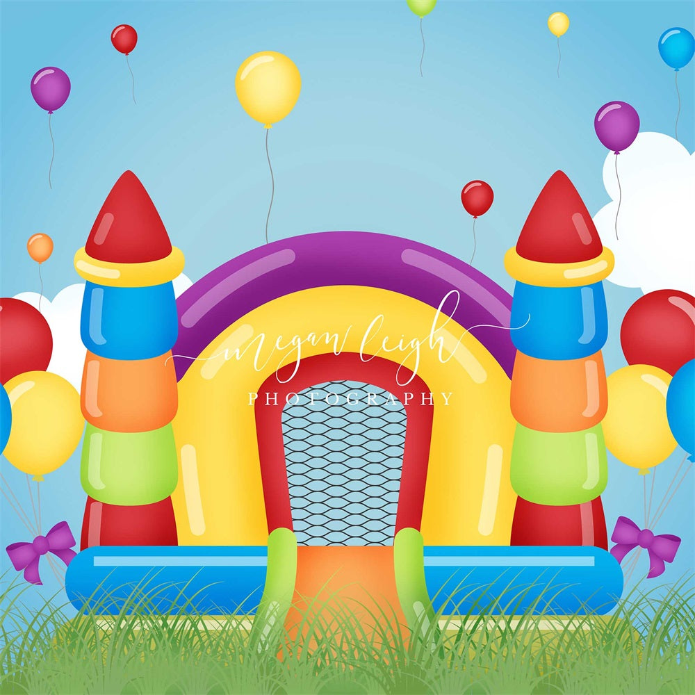 Kate Bounce House Backdrop Children's Paradise for Photography Designed by Megan Leigh Photography