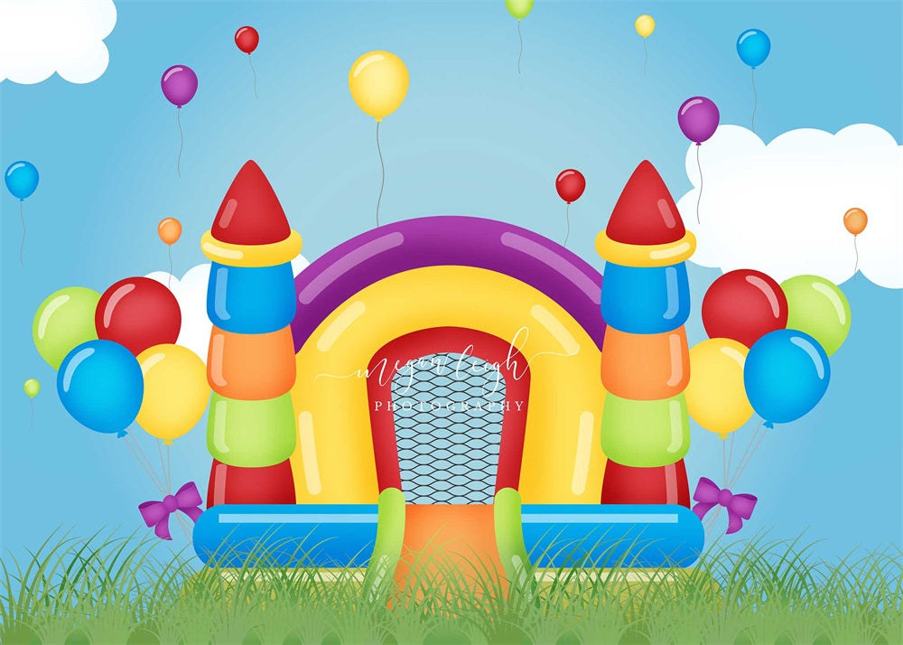 Kate Bounce House Backdrop Children's Paradise for Photography Designed by Megan Leigh Photography