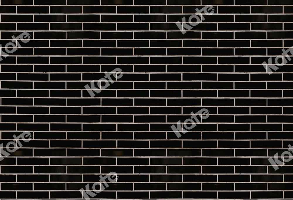 Kate Brick Wall Backdrop Black Vintage Designed by Chain Photography