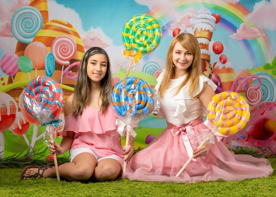 Kate Candy Animation World Backdrop Cake Smash for Children Photography - Kate Backdrop AU