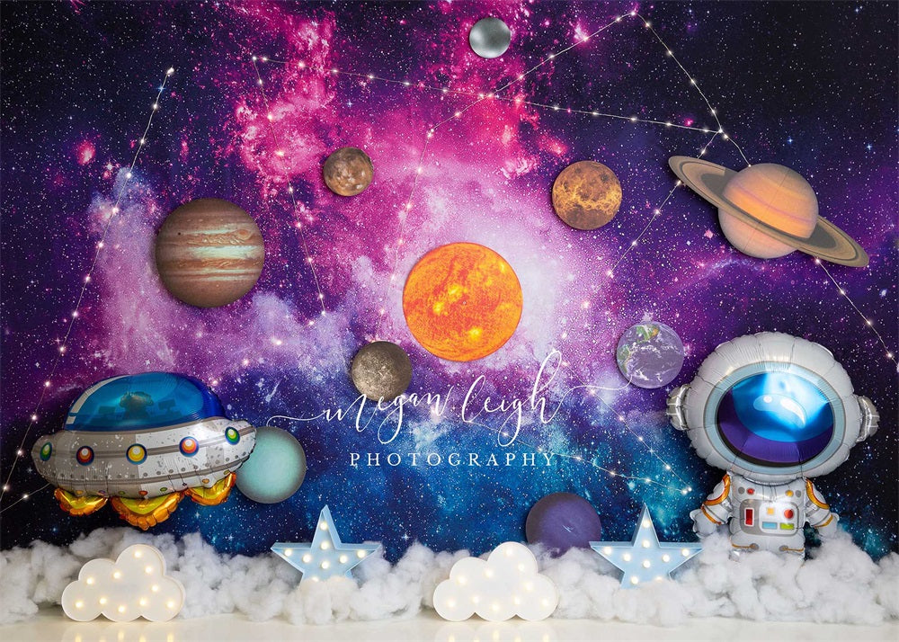 Kate Constellations In Space Backdrop Designed by Megan Leigh Photography