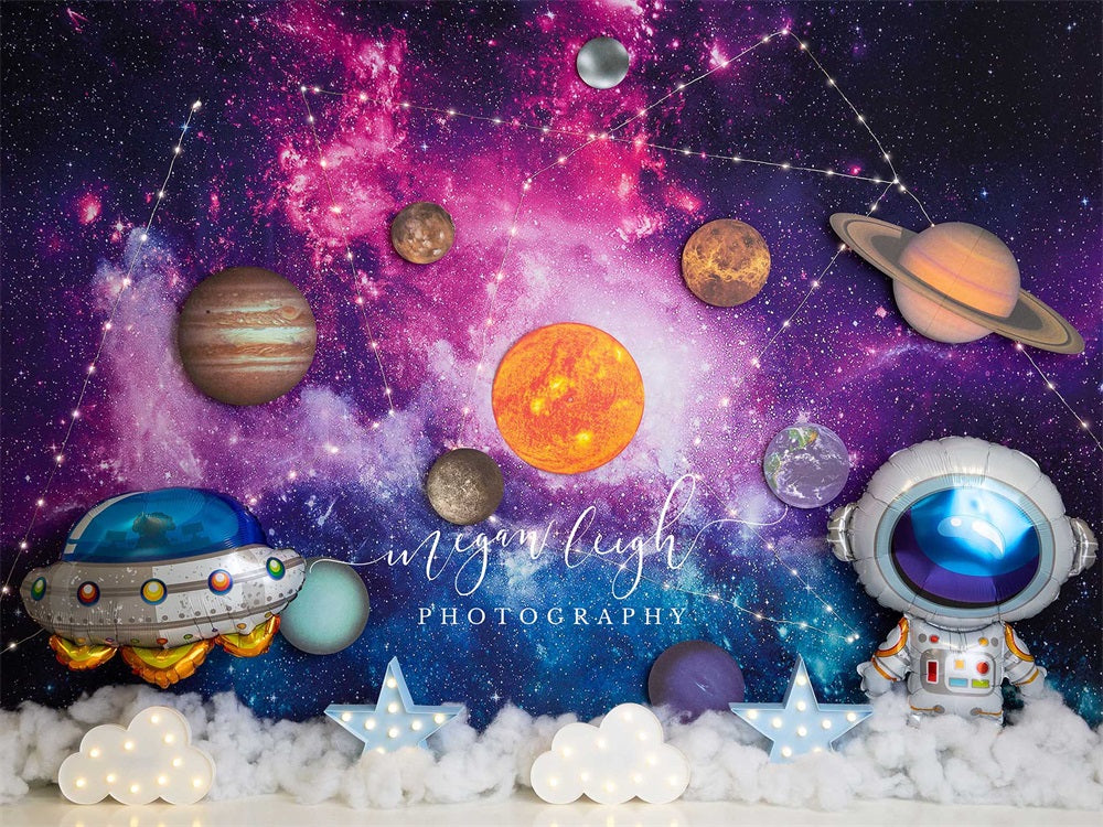 Kate Constellations In Space Backdrop Designed by Megan Leigh Photography