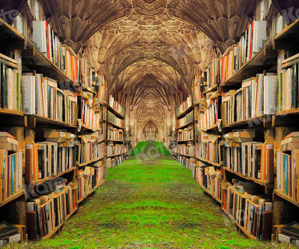 Kate Meadow Church Backdrop Books Architecture Designed by Chain Photography - Kate Backdrop AU