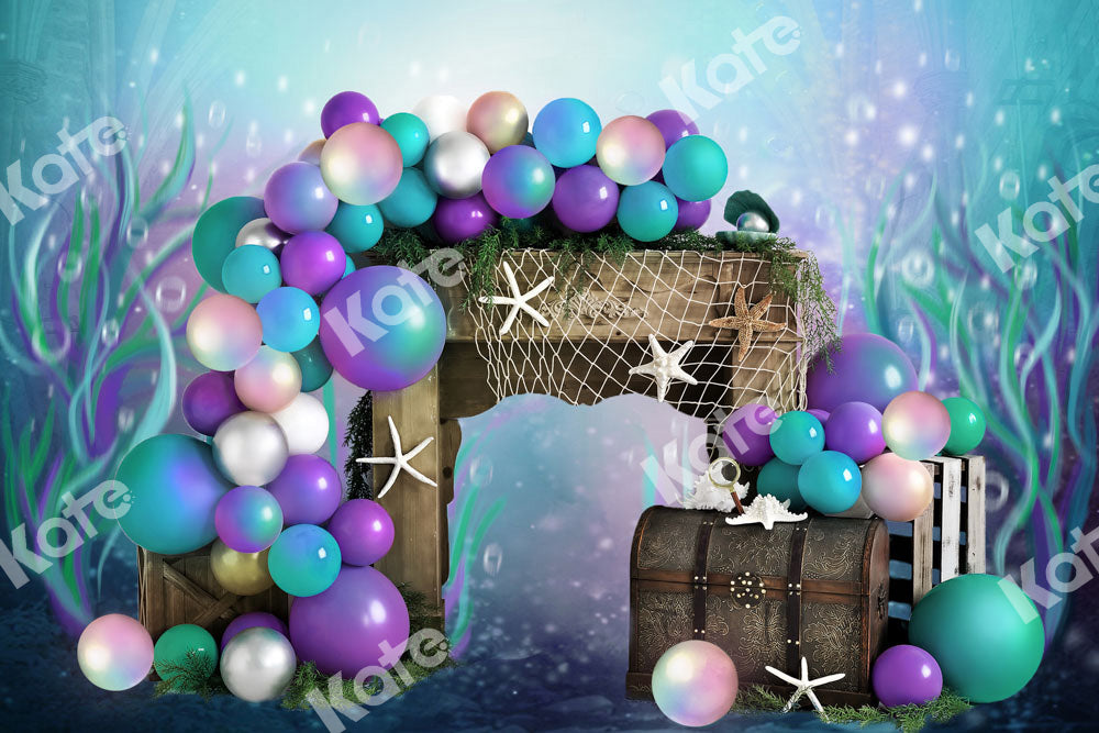 Kate Mermaid Pearl Backdrop Ocean Treasure Designed by Chain Photography - Kate Backdrop AU
