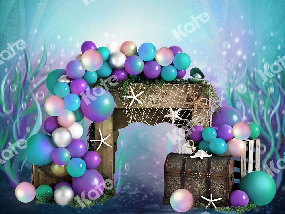 Kate Mermaid Pearl Backdrop Ocean Treasure Designed by Chain Photography - Kate Backdrop AU