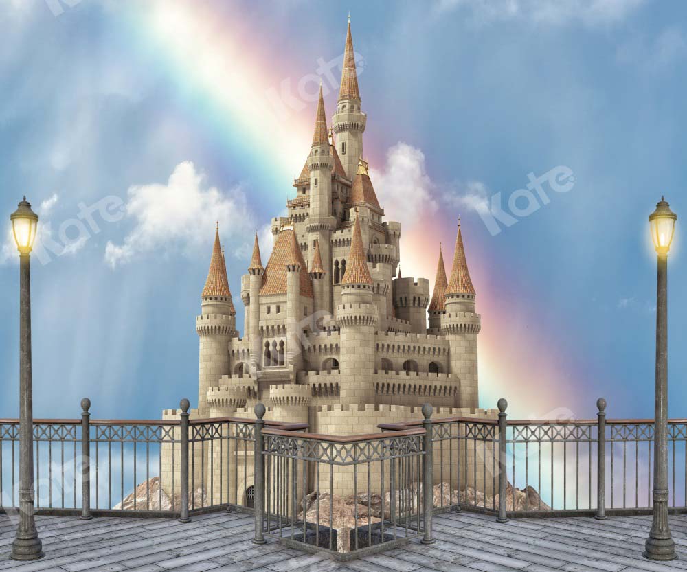 Kate Rainbow Castle Backdrop Outdoor Designed by Chain Photography