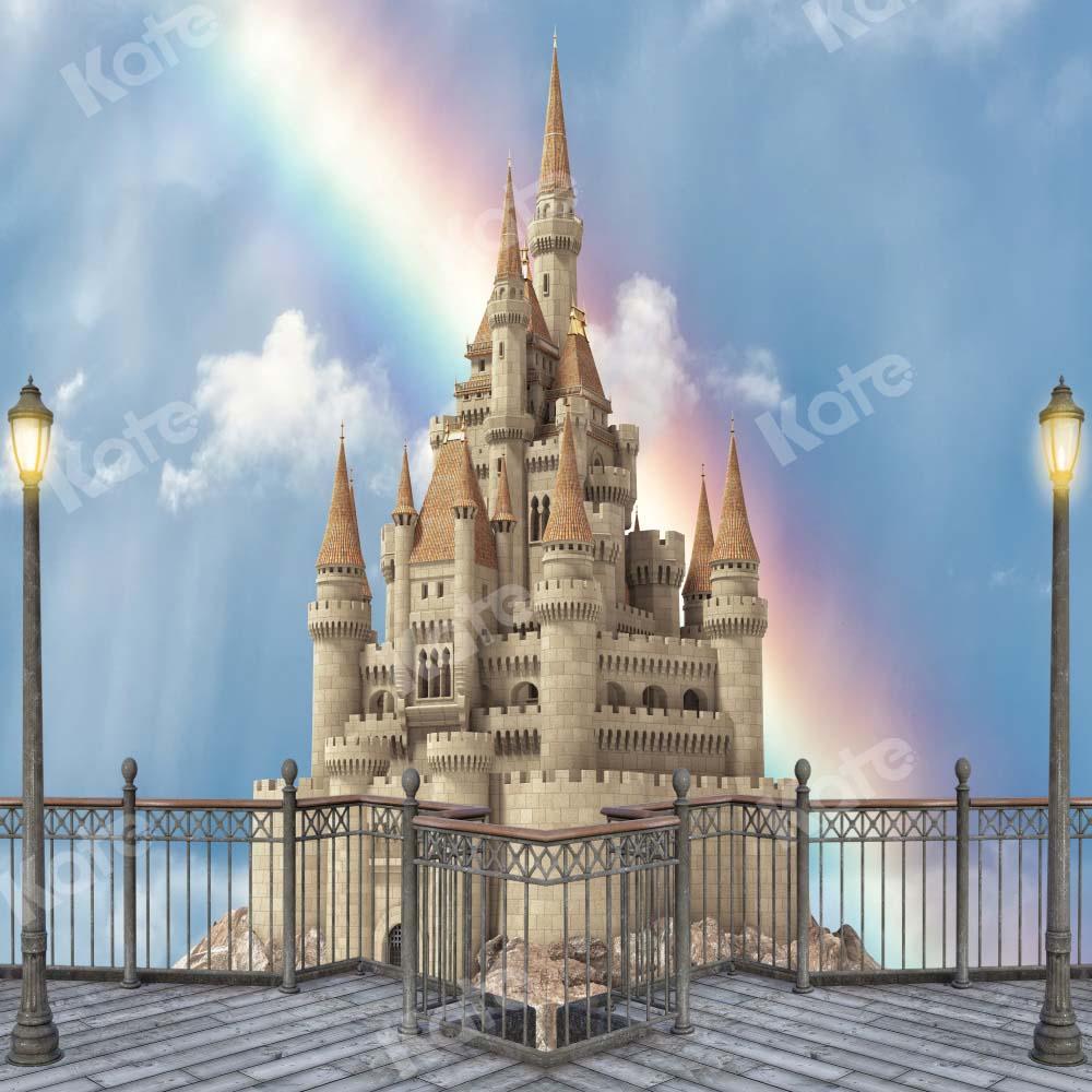 Kate Rainbow Castle Backdrop Outdoor Designed by Chain Photography