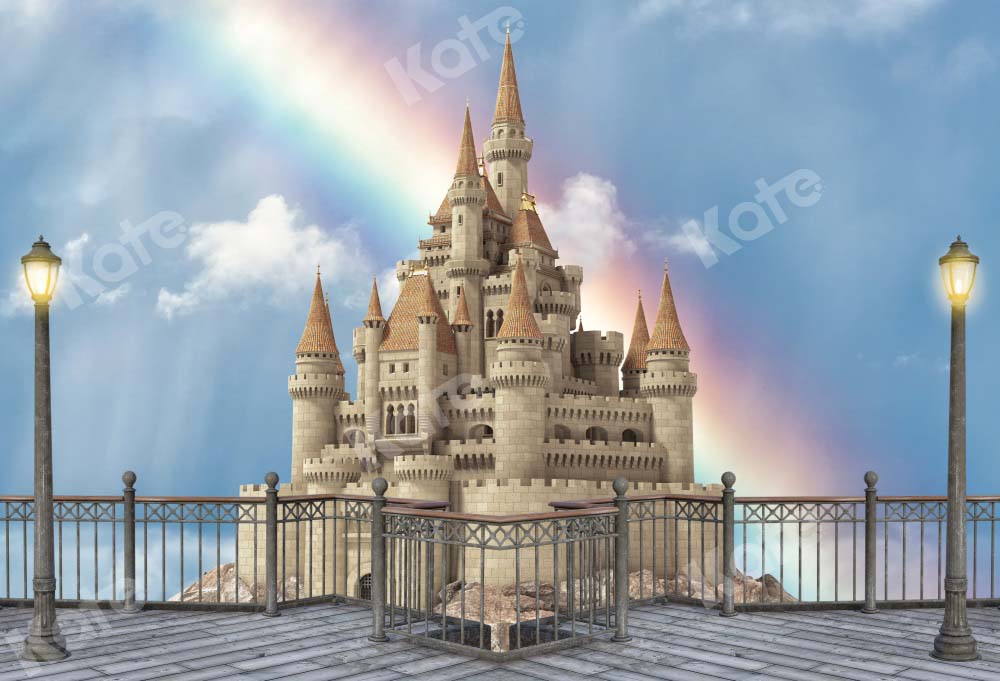 Kate Rainbow Castle Backdrop Outdoor Designed by Chain Photography