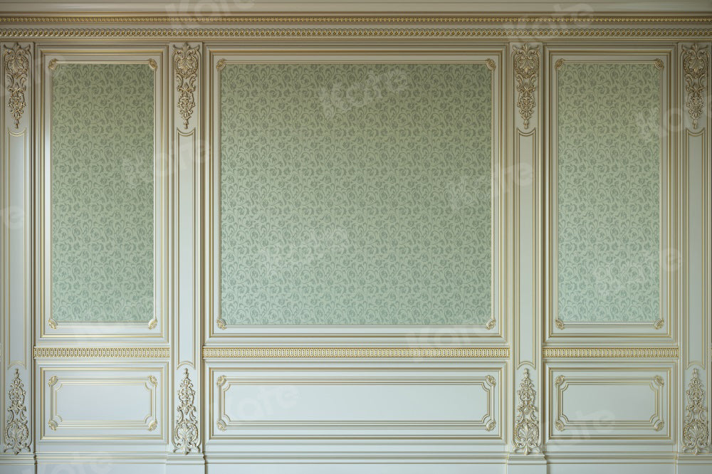 Kate Retro Wall Backdrop Green Pattern Indoor for Photography - Kate Backdrop AU