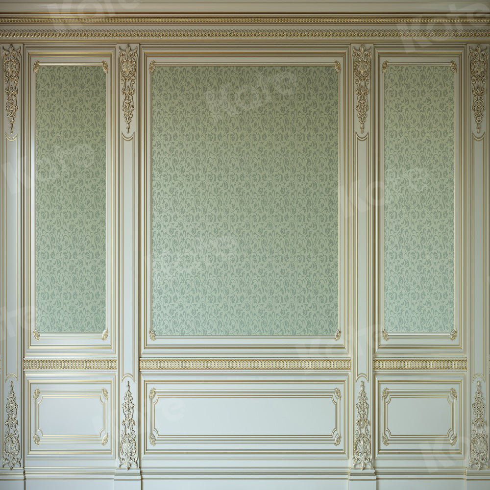 Kate Retro Wall Backdrop Green Pattern Indoor for Photography