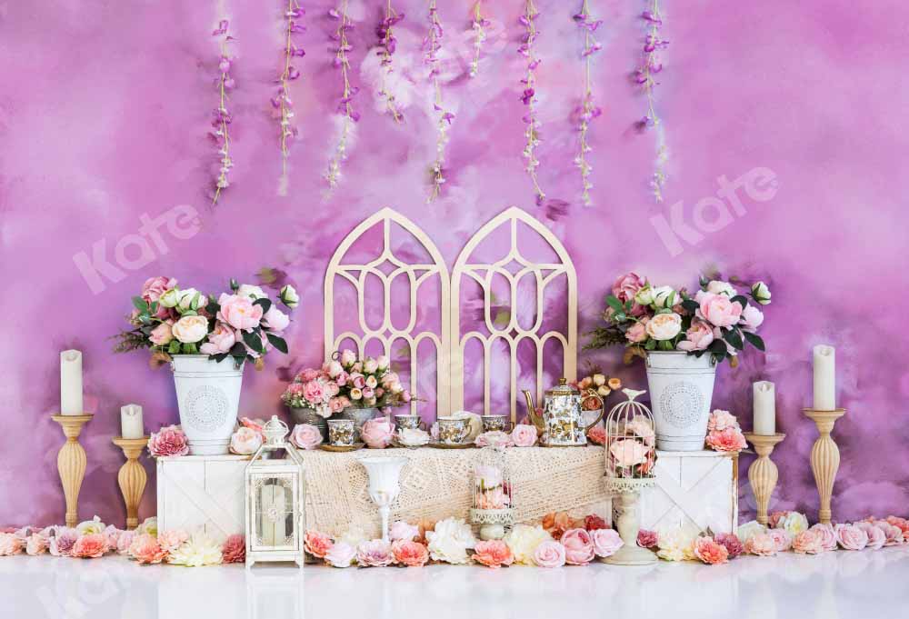 Kate Spring Mother's day Backdrop Fantastic Summer Flower Boho Designed by Emetselch