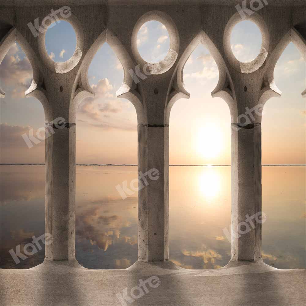 Kate Summer Backdrop Seaside Vocation Outwindow Sunset Designed by Chain Photography