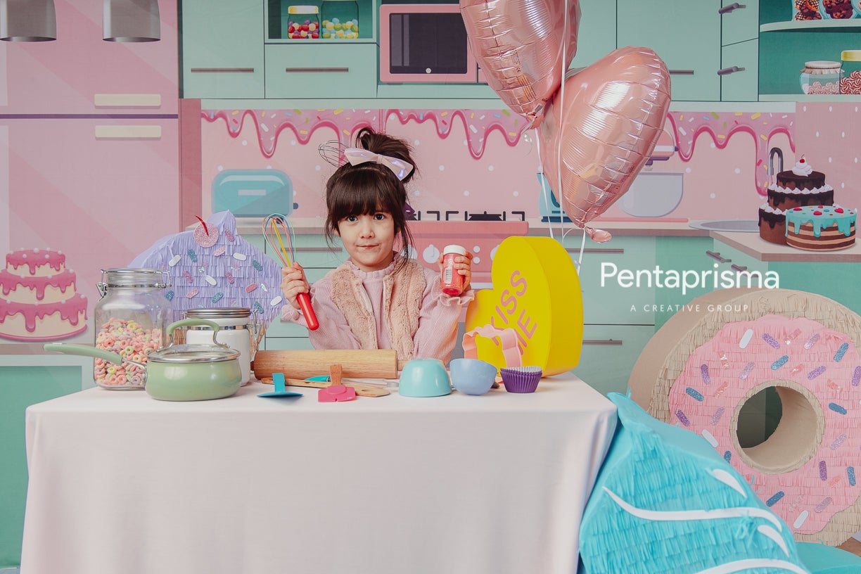 Kate Sweet Cute Kitchen Backdrop Designed by Pentaprisma a Creative Group