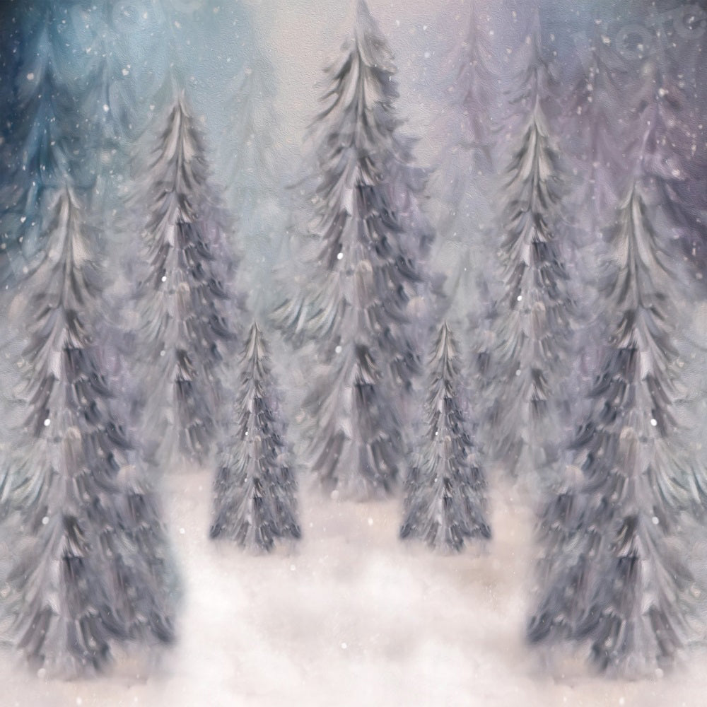 Kate Winter Snow Forest Backdrop for Photography