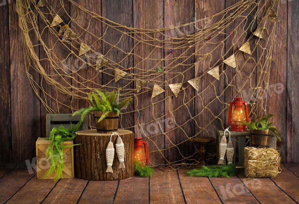 Kate Wood Fishing Net Backdrop Designed by Emetselch - Kate Backdrop AU