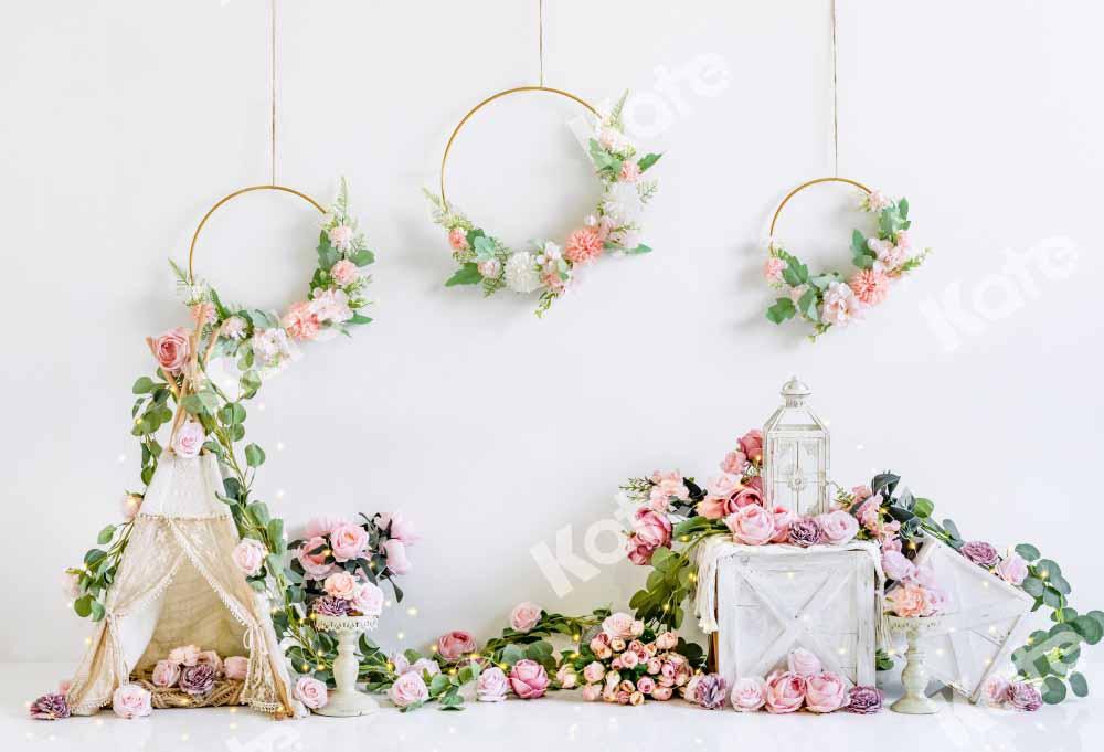 Kate Boho Valentine's Day Tent Backdrop Birthday Designed by Emetselch