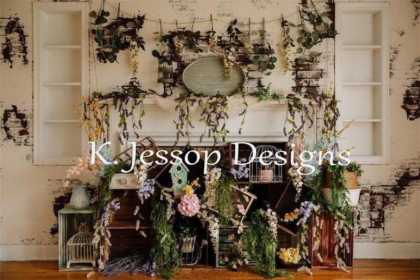 Kate Spring Floral Backdrop for Photography Designed by Keerstan Jessop - Kate Backdrop AU