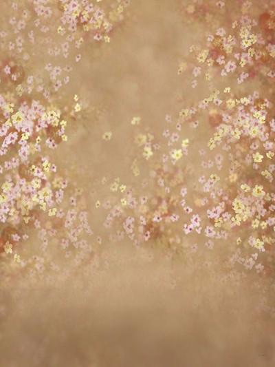 Katebackdrop£ºKate Brown Shivering Flower Background Cotton Backdrop For Children