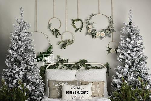 Kate Christmas/Winter Bed Backdrop Designed by Mandy Ringe Photography - Kate Backdrop AU