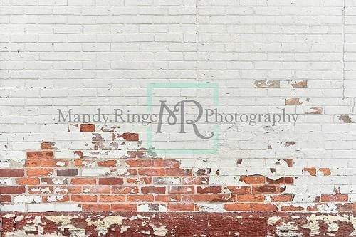 Kate Shabby White and Red Brick Backdrop Designed By Mandy Ringe Photography - Kate Backdrop AU
