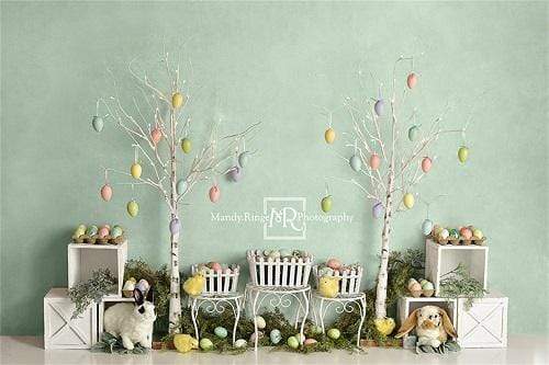 Kate Easter Bunnies and Chicks Backdrop Designed By Mandy Ringe Photography