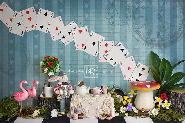 Kate Tea Party with Alice Backdrop Designed by Mandy Ringe Photography - Kate Backdrop AU