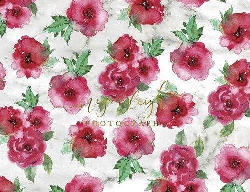 Kate Fine Art Pink Flower Backdrop Designed by Megan Leigh Photography
