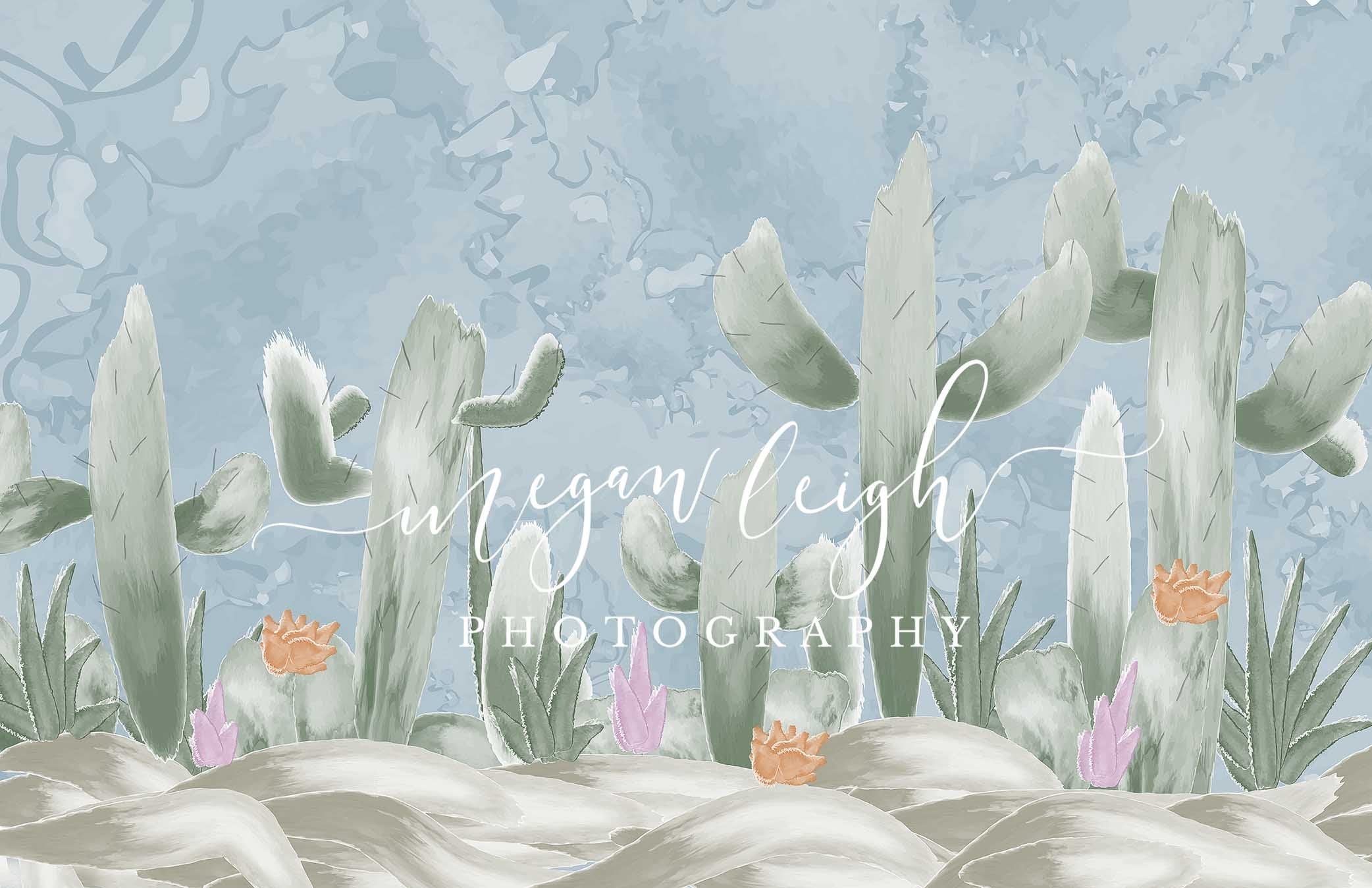 Kate Cactus Spring Children Birthday Backdrop Designed by Megan Leigh Photography - Kate Backdrop AU
