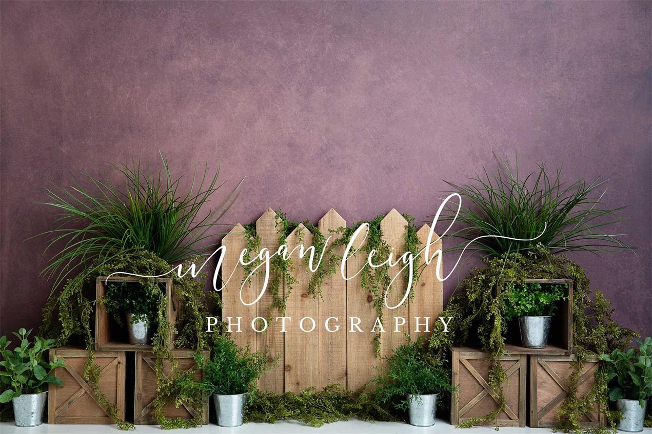 Kate Greens Garden Purple Backdrop Designed by Megan Leigh Photography