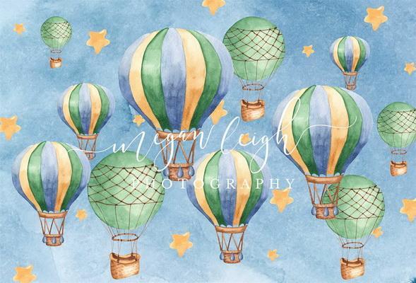 Kate Hot Air Balloons Backdrop Designed by Megan Leigh Photography - Kate Backdrop AU