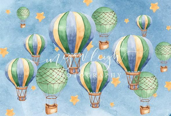 Kate Hot Air Balloons Backdrop Designed by Megan Leigh Photography