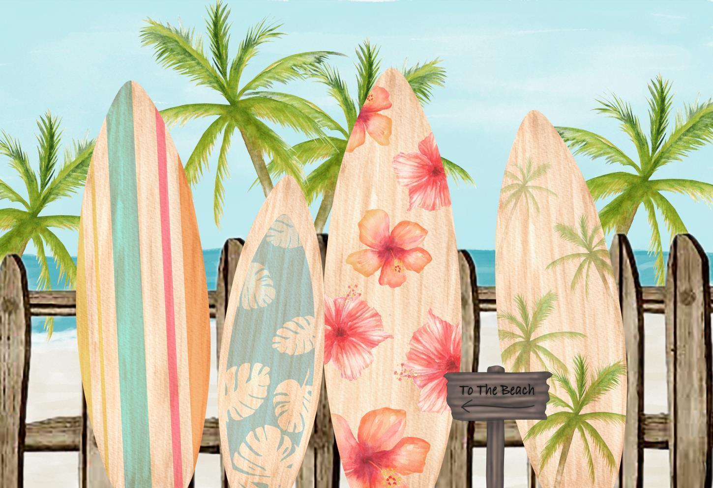 Katebackdrop Kate Surfboards Summer Children Backdrop Designed by Megan Leigh Photography