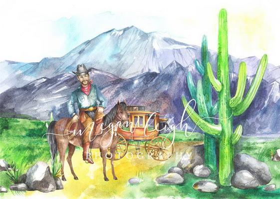 Kate Wild West Backdrop Designed by Megan Leigh Photography - Kate Backdrop AU