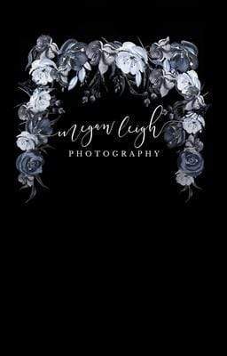 Katebackdrop Kate Black White Floral Sweep Backdrop Designed by Megan Leigh Photography