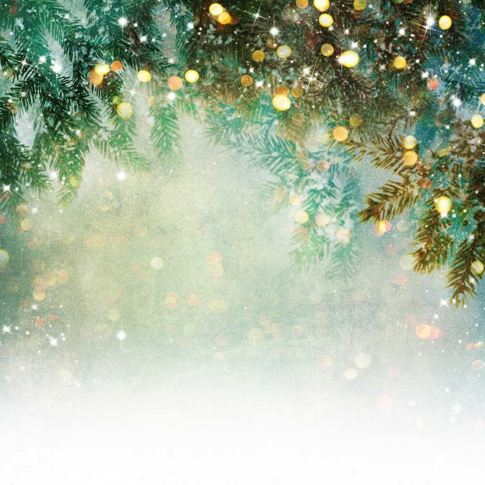 Kate Fantasy Christmas Pine tree branch winter Bokeh Backdrops for Photography
