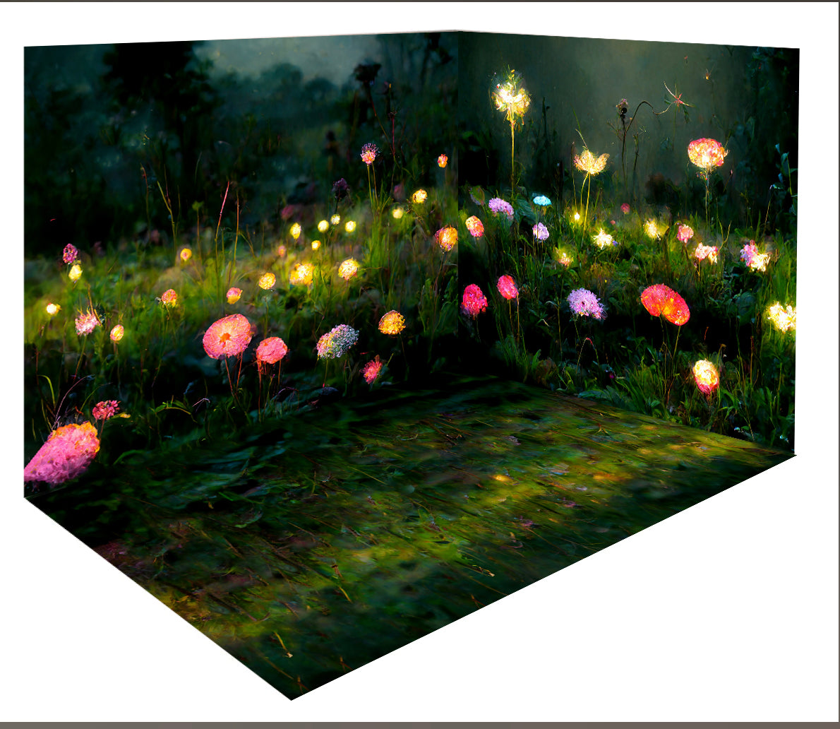 Kate Fairy Garden Whimsy Floor Backdrop Designed By Pine Park Collection