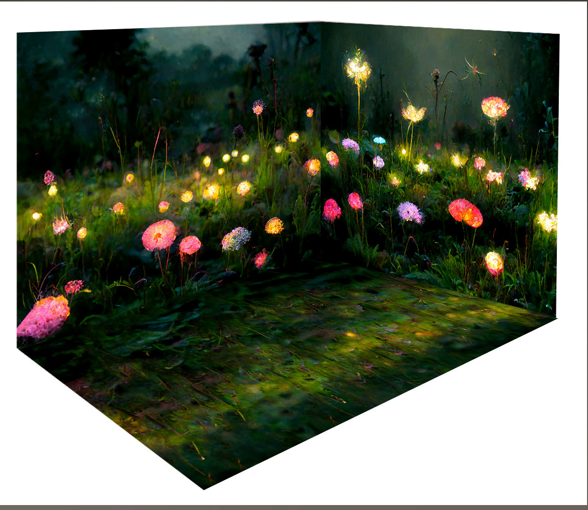 Kate Fairy Garden Room Set Designed By Pine Park Collection (8ftx8ft&10ftx8ft&8ftx10ft) - Kate Backdrop AU