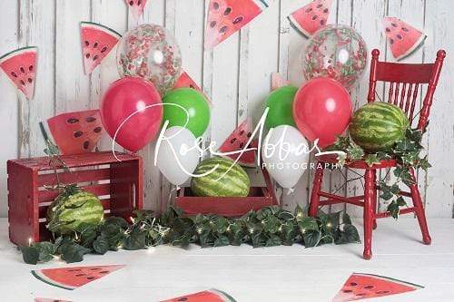Kate Children Summer Cake Smash Watermelon Backdrop Designed By Rose Abbas