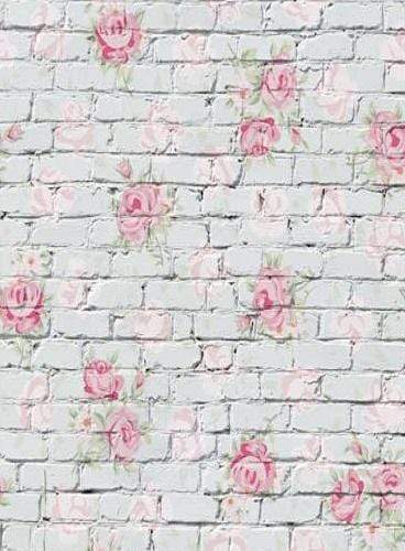 Kate Valentine Flower Brick Backdrop for Photography