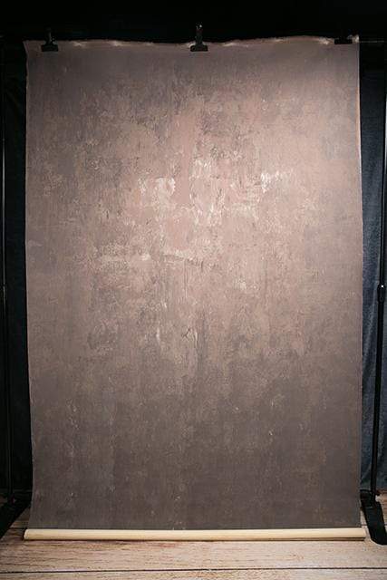 Kate 5x7ft Abstract Texture Dark Brown Color Hand Painted Canvas Backdrop