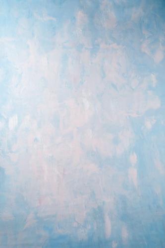 Kate Abstract Blue and White Textured Hand Painted Backdrops Canvas