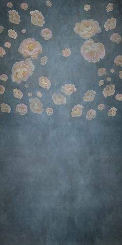 Kate Retro Floral Fine Art Backdrop Designed By JS Photography