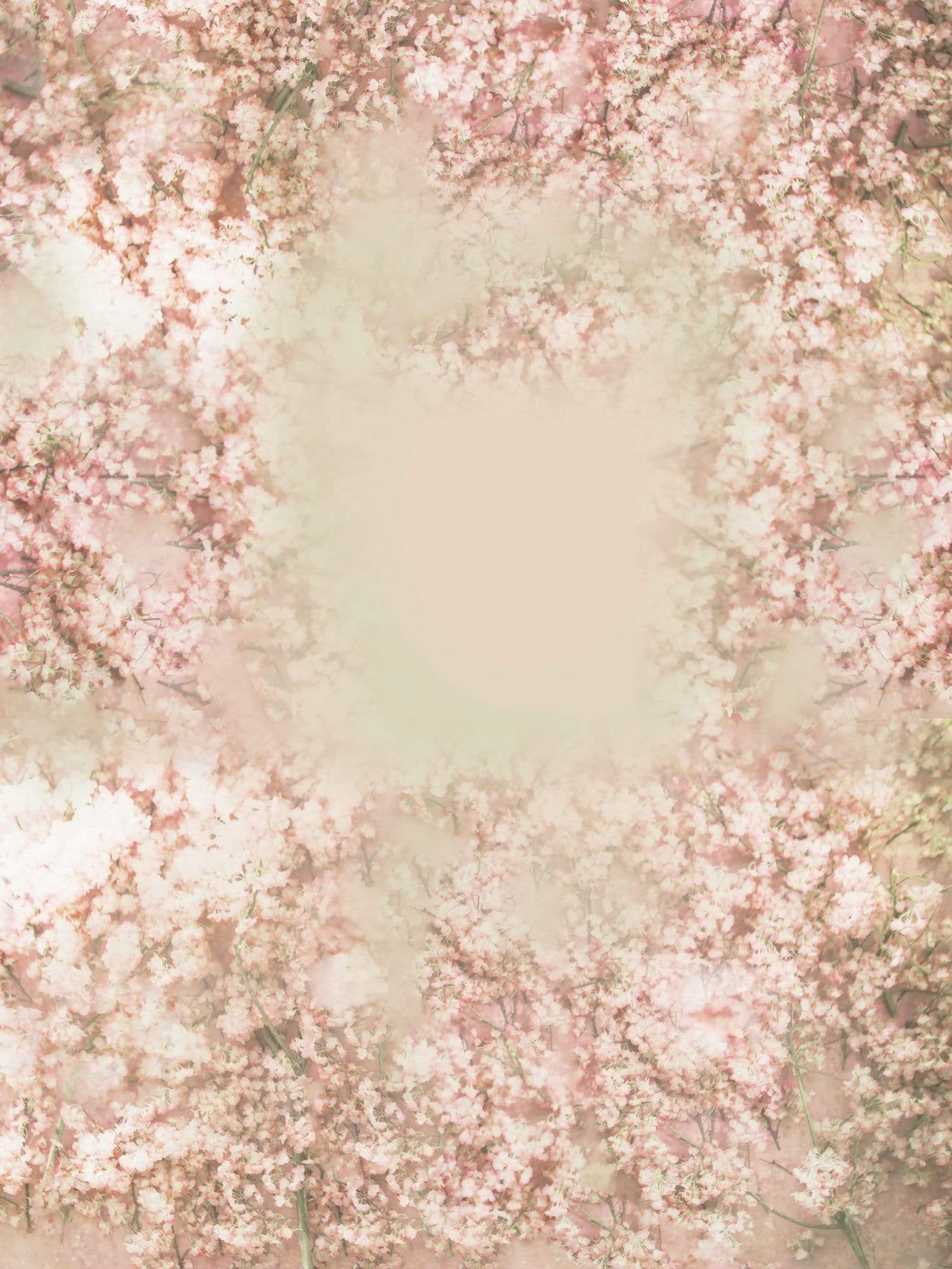Kate Pink Floral Pattern Spring Backdrop Designed by Jerry_sina