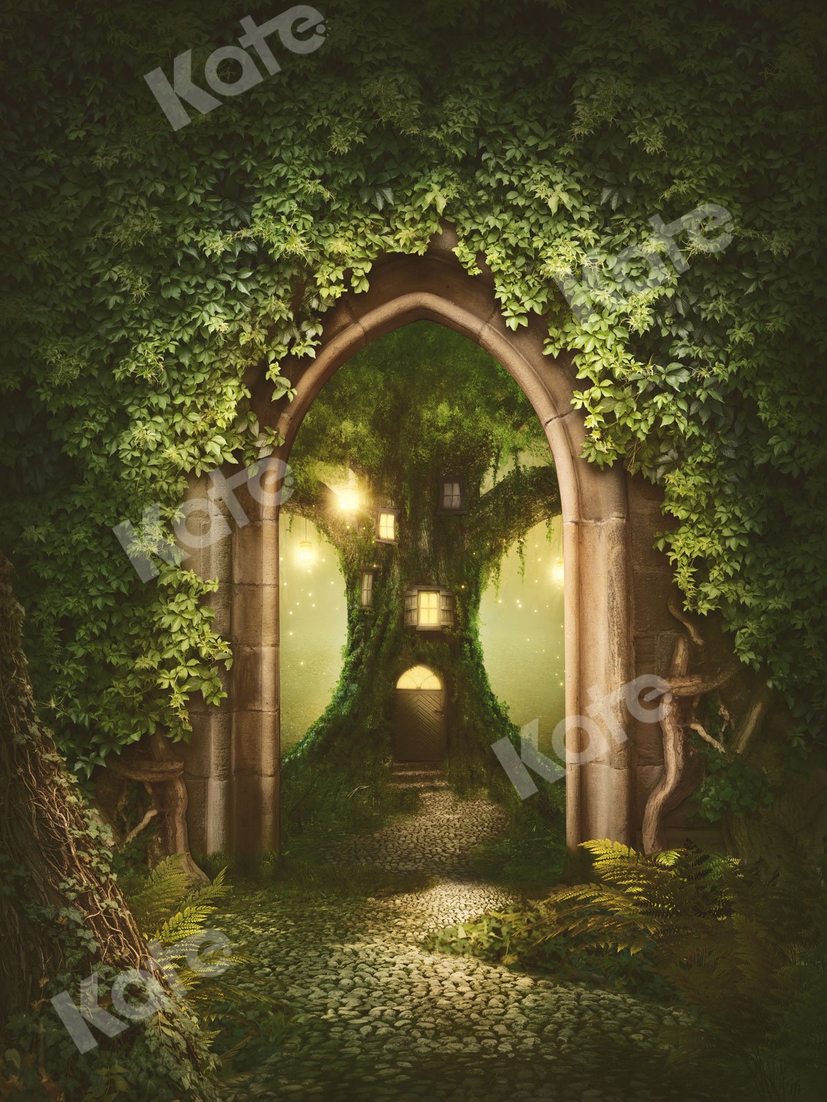 Kate Fantasy Forest Fairy Tale Arch Backdrop Designed By JS Photography - Kate Backdrop AU
