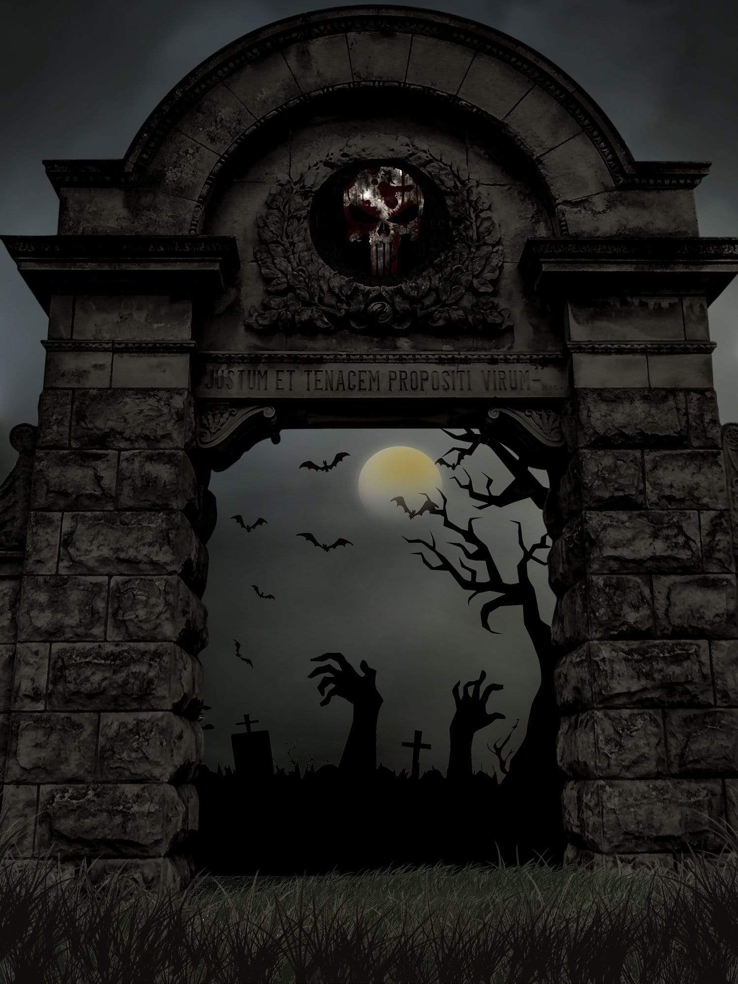 Kate Archway Halloween Backdrop Designed by JFCC